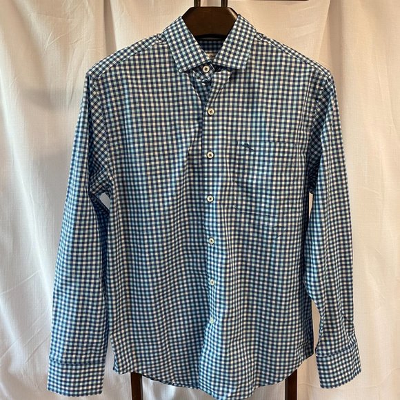 Tommy Bahama Other - Tommy Bahama Men's Blue Gingham Button Down Small